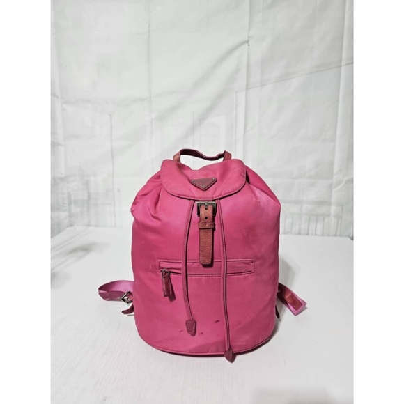Authentic Prada Tessuto Nylon Backpack Rose Pink